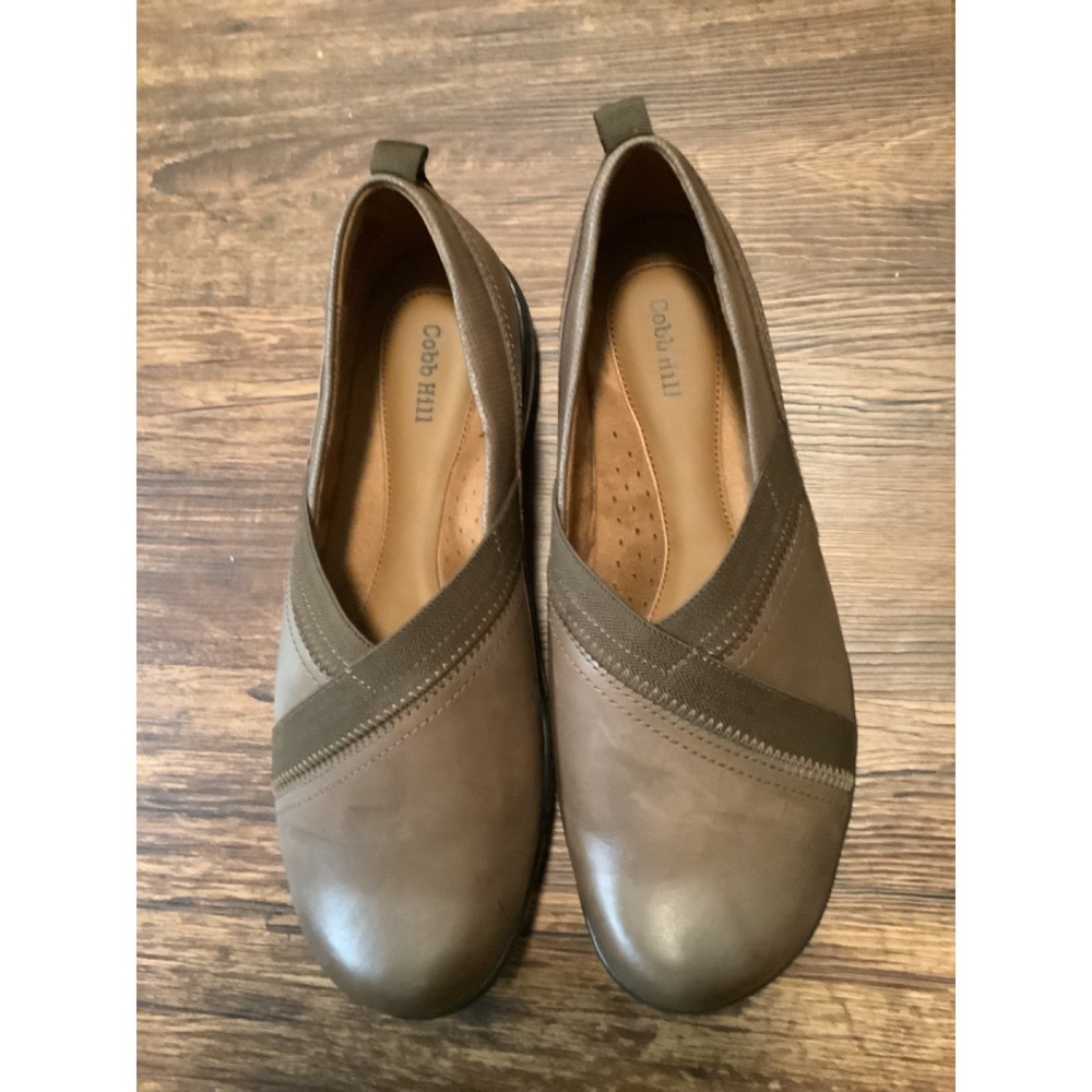 Cobb Hill‎ Penfield  Casual Slip-On brown Leather Loafers Size 9.5 XW - Picture 2 of 9
